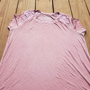 Torrid Blush w/lace blouse